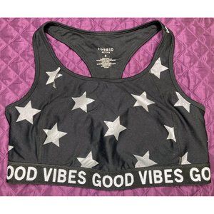 Good Vibes Silver Star Sports Bra Torrid